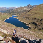 13 Dalla Cima di Mezzeno spettacolare panorama sui Laghi Gemelli e i suoi monti